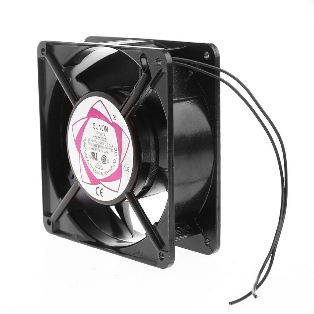 For SUNON DP200A-2123XSL Sleeve Bearing 2 pin AC 220V 240V Case Cooling fan