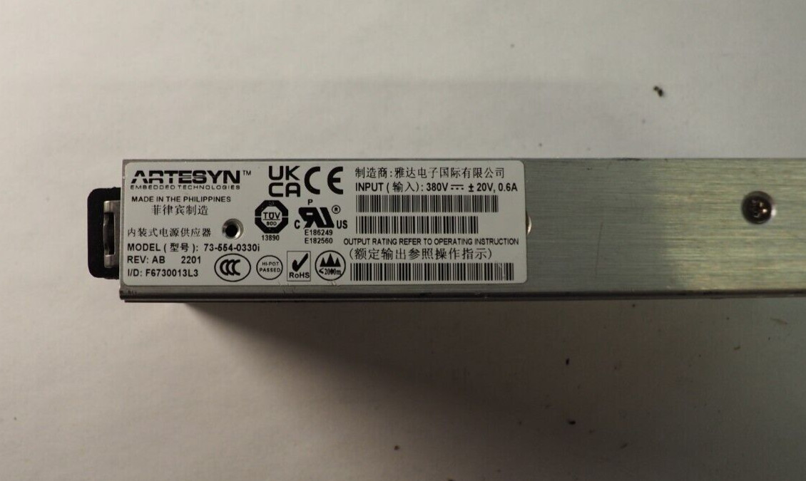 Artesyn Embedded Technologies 73-554-0330i  20V 0.6A Switching Power Supplies