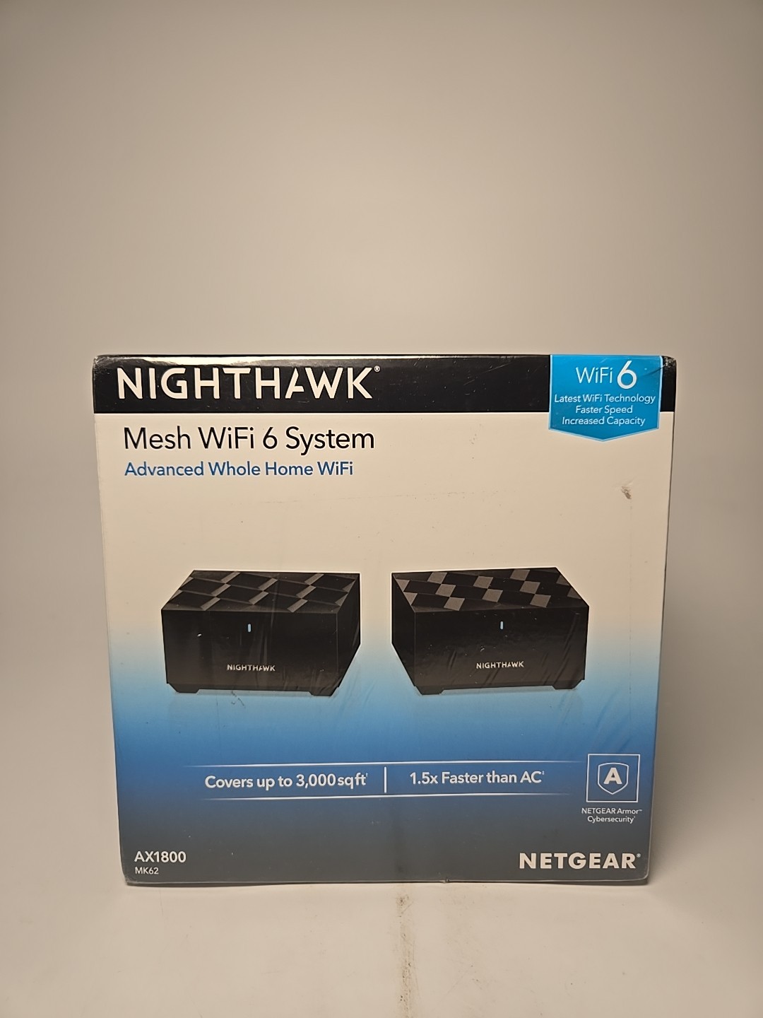 Netgear Nighthawk MK62 AX1800 WiFi 6 Mesh System 2‑Pack Router Satellite
