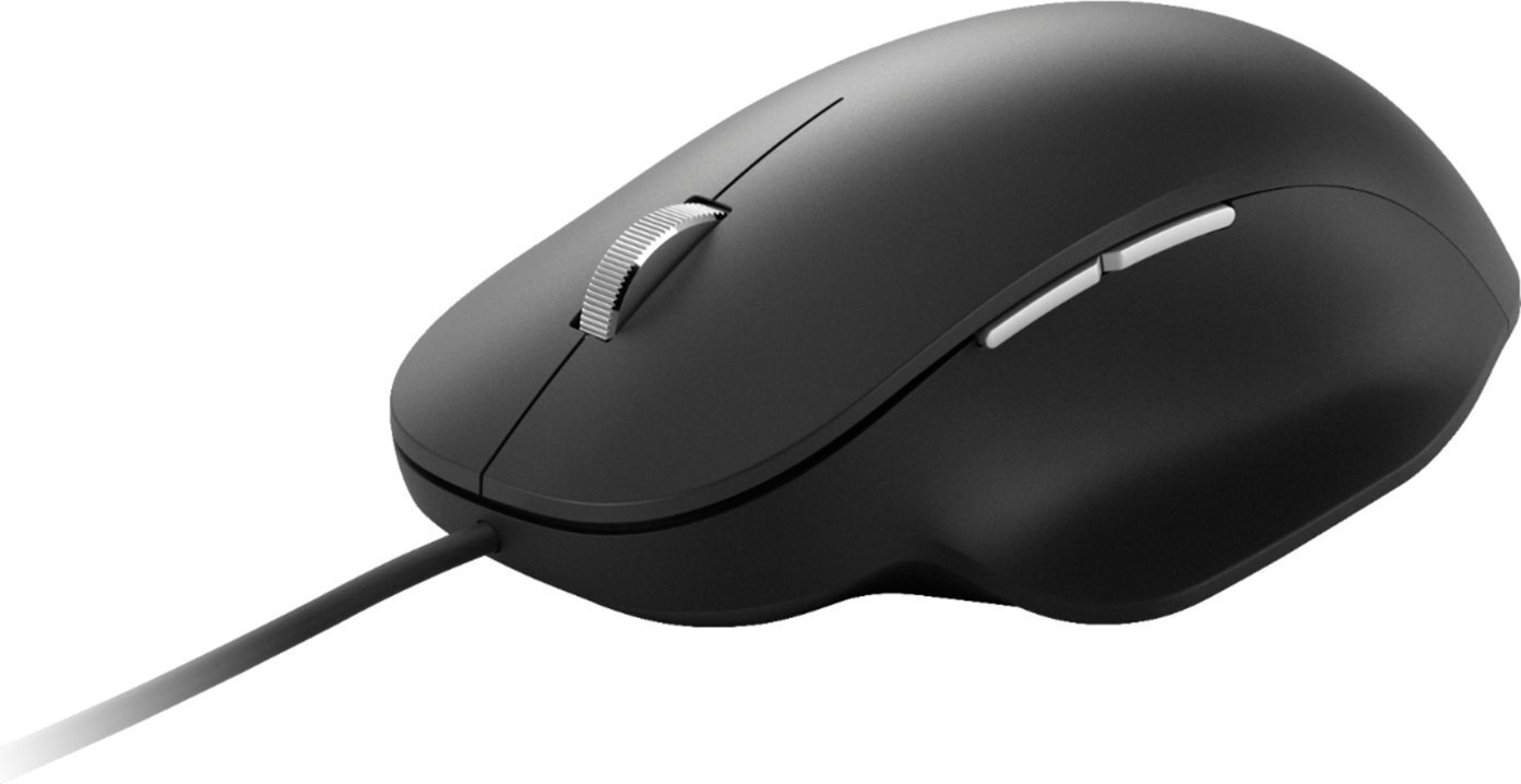 NEW--Microsoft Ergonomic (5-Buttons w/2-Programable) BLACK USB BlueTrack Mouse