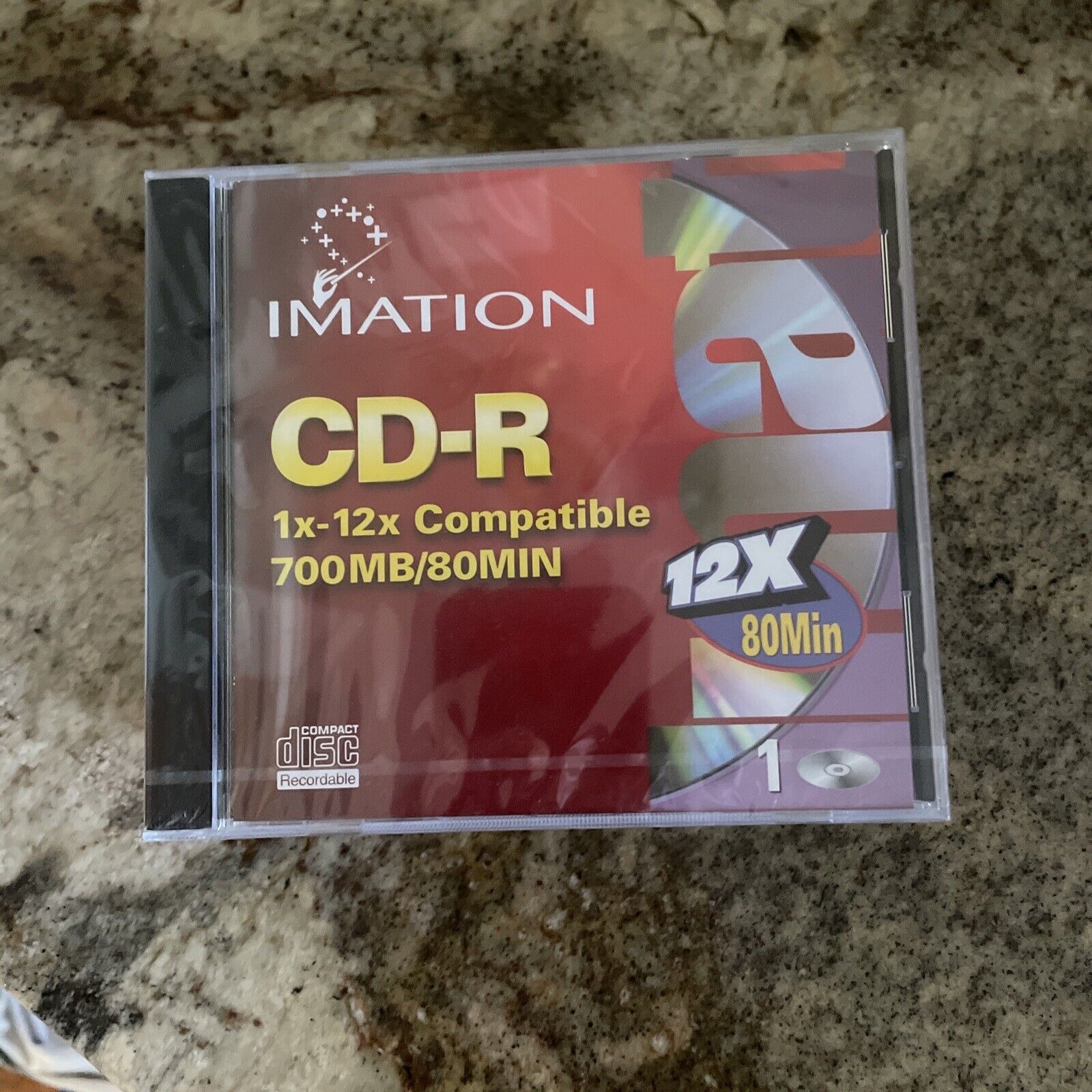 IMATION CD-R 1X-12X COMPATIBLE, 12X 80 MIN.  Lot Of 6 New Sealed