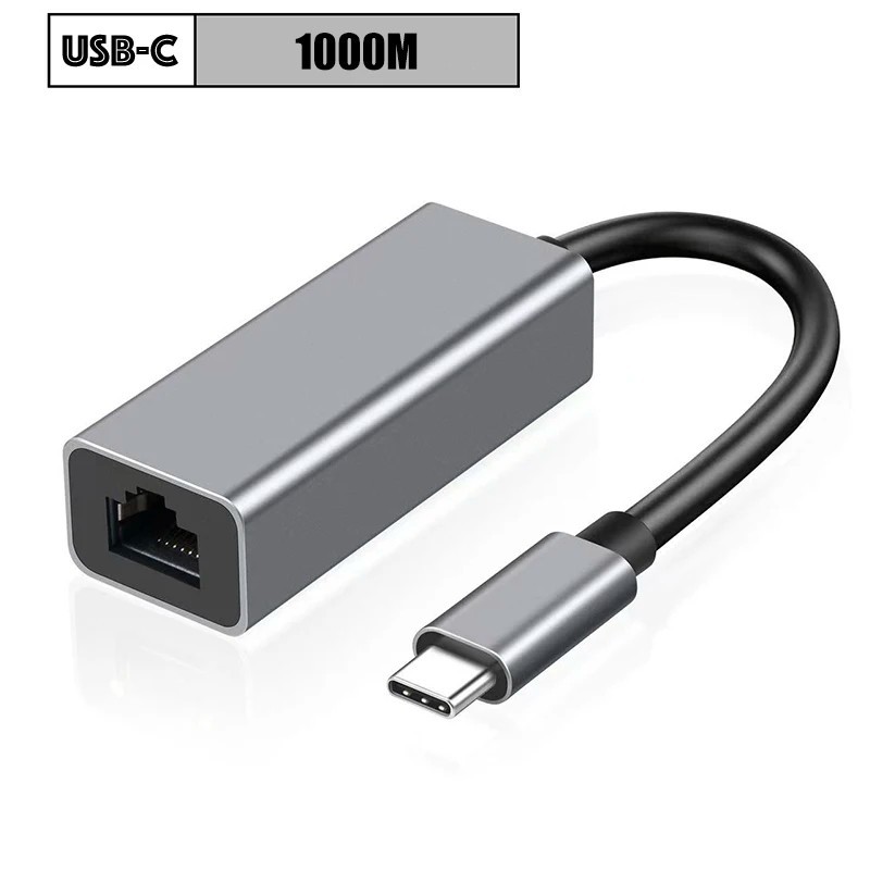 USB-C3.1 Gigabit Ethernet LAN RJ45 1000Mbps Network Adapter for PC Mac Android
