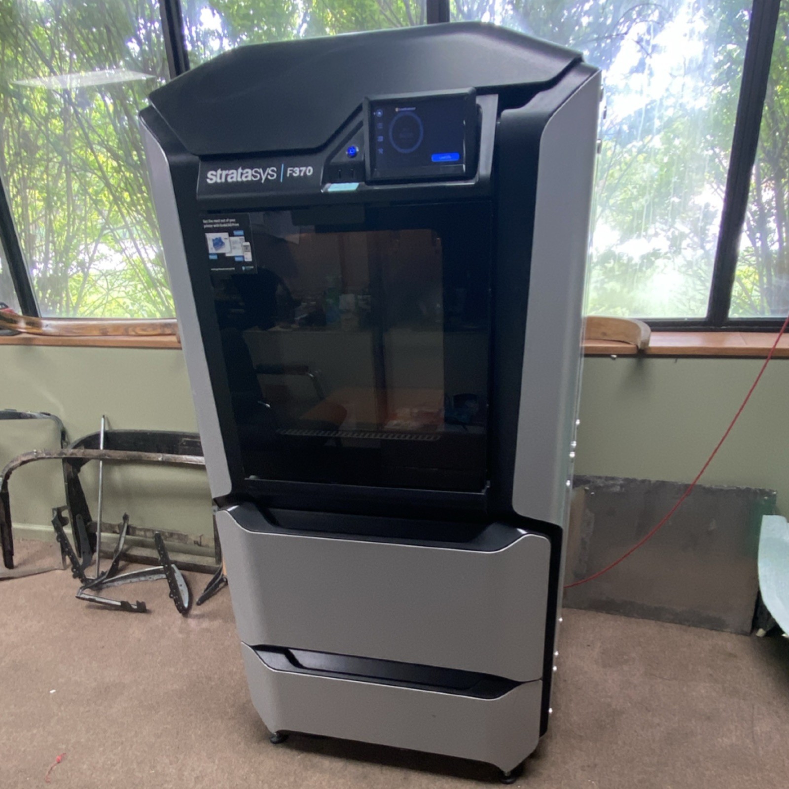 Stratasys F370 FDM 3D Printer, Touchscreen, Heated Bed, 14x10x14, USB