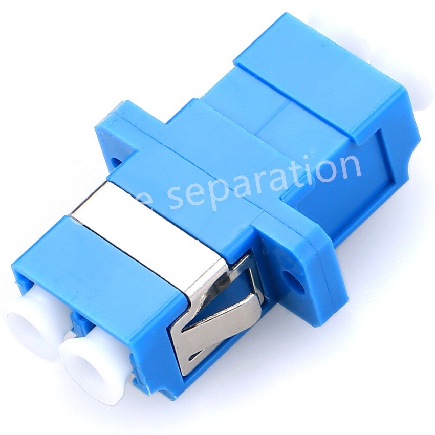 6Pcs LC to LC Duplex Fiber Flange Coupler Fiber Optical Adapter Connector LC-LC