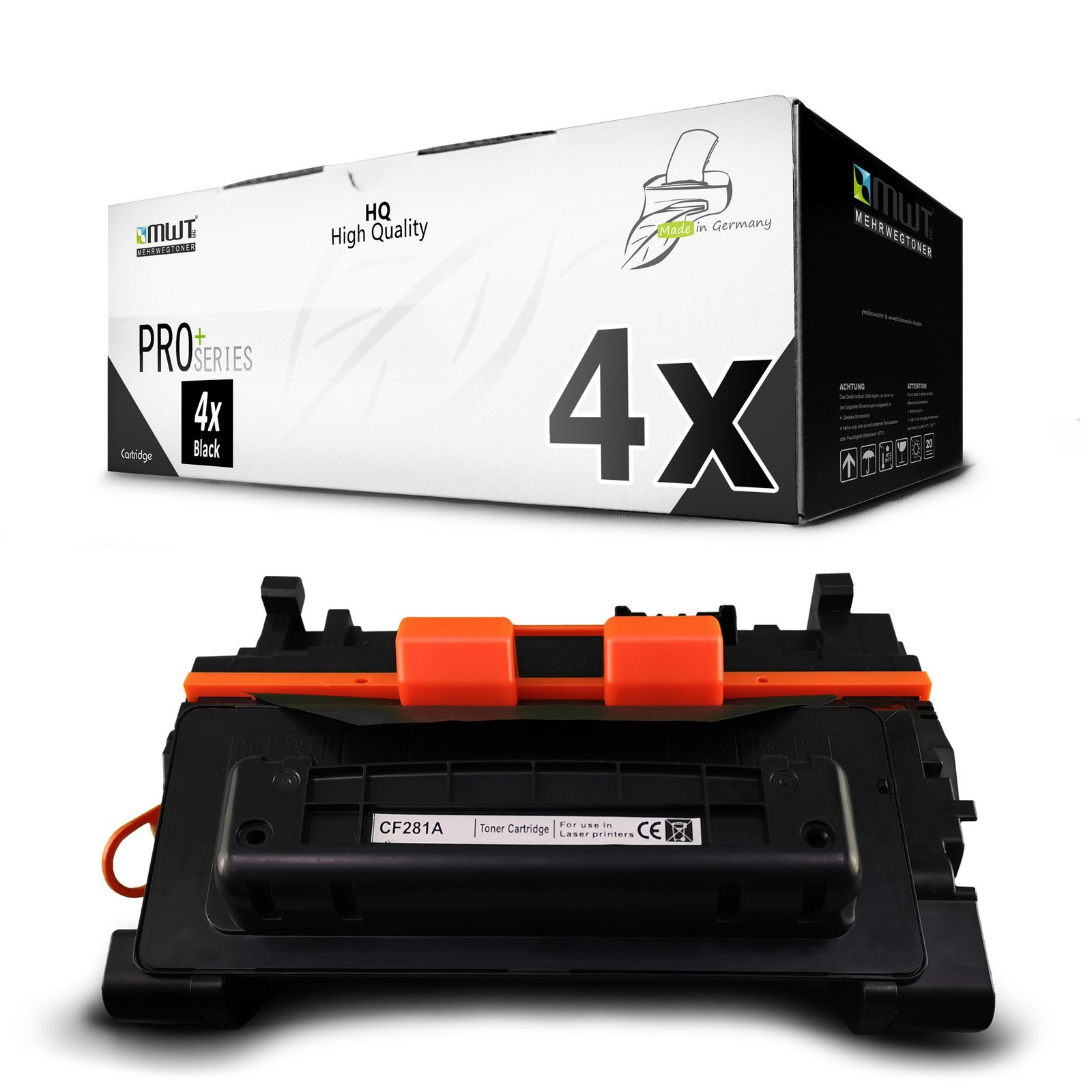 4x MWT PRO+ Toner XXL Compatible with HP LaserJet Enterprise M-630-h Black