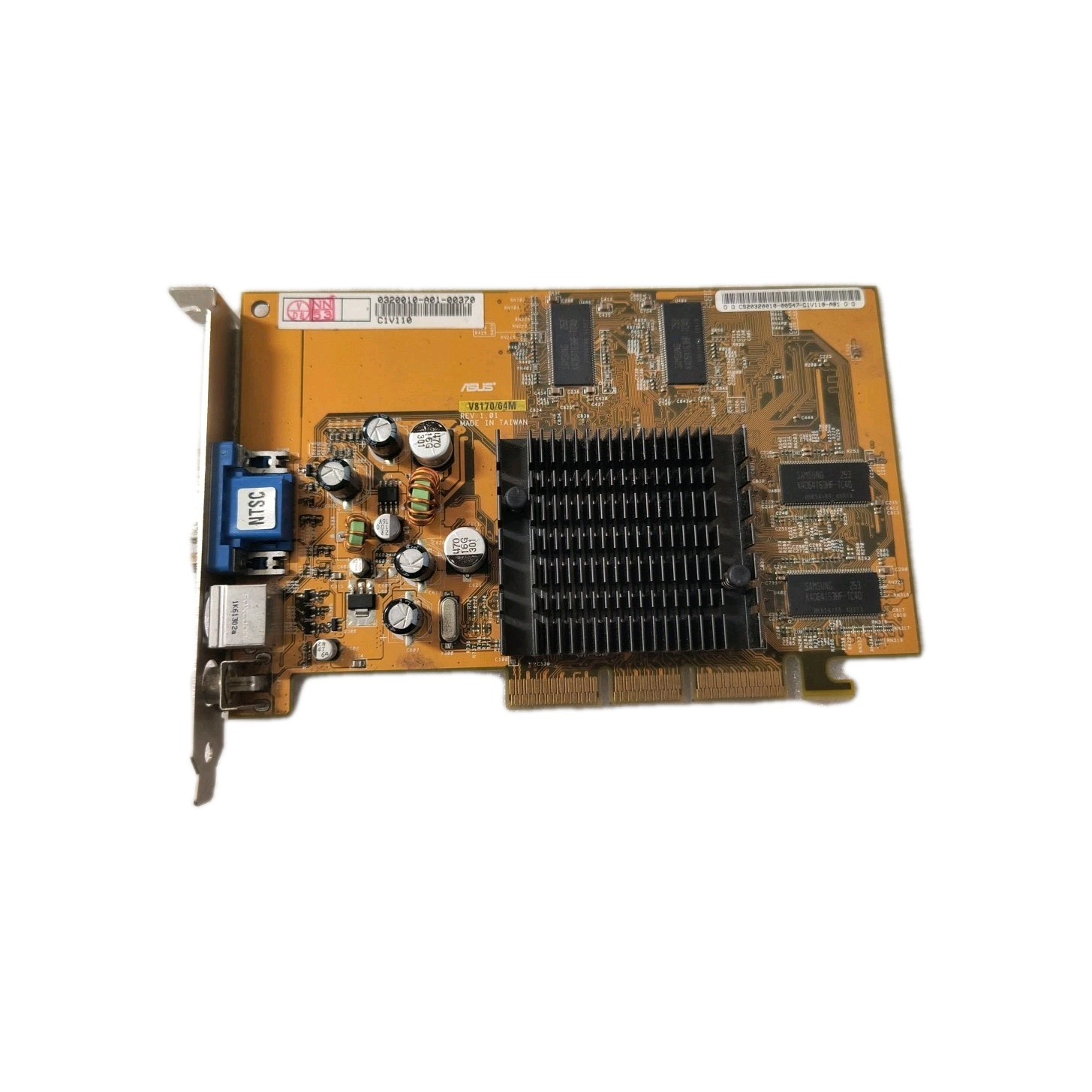 * SALE * VINTAGE ASUS V8170 NVIDIA GEFORCE4 MX440 64M AGP VIDEO CARD MXB63