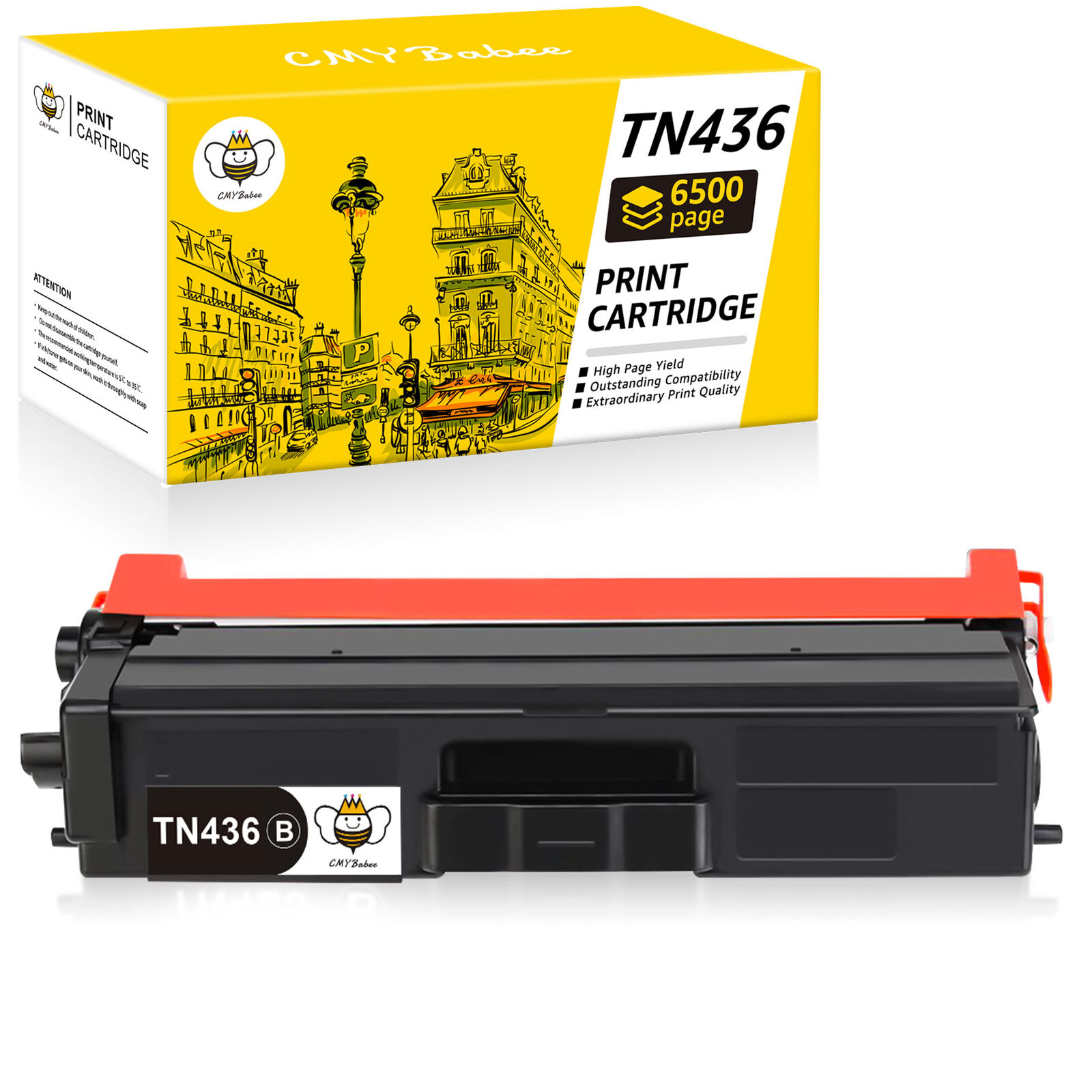 High Yield TN436 Toner Cartridge for Brother TN433 HL-L8360CDW MFC-L8900CDW Lot