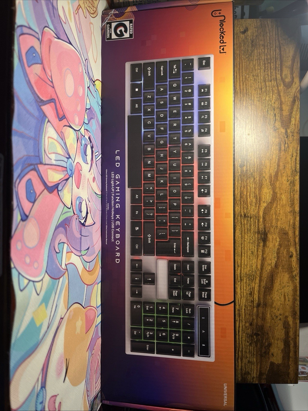 unlocked lvl™ LED gaming keyboard
