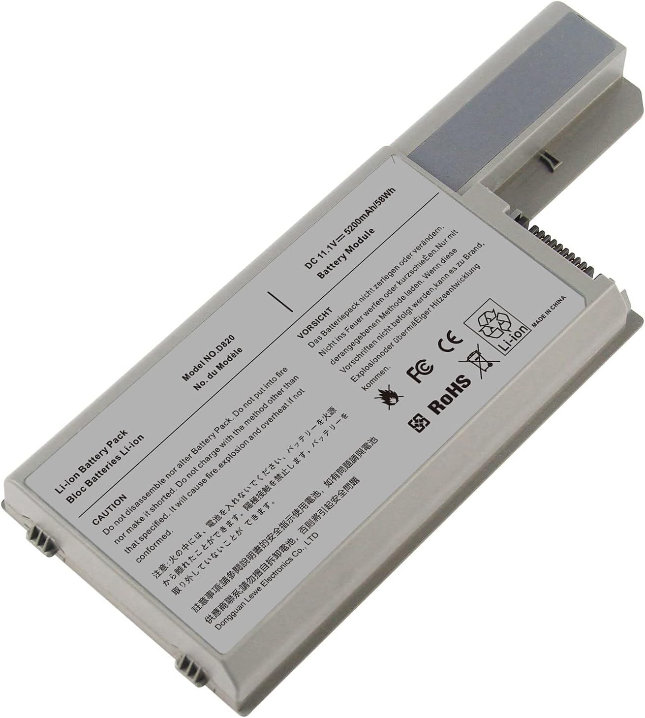 High Performance 5200mAh 11.1V Battery Laptop Battery Replacement for Dell