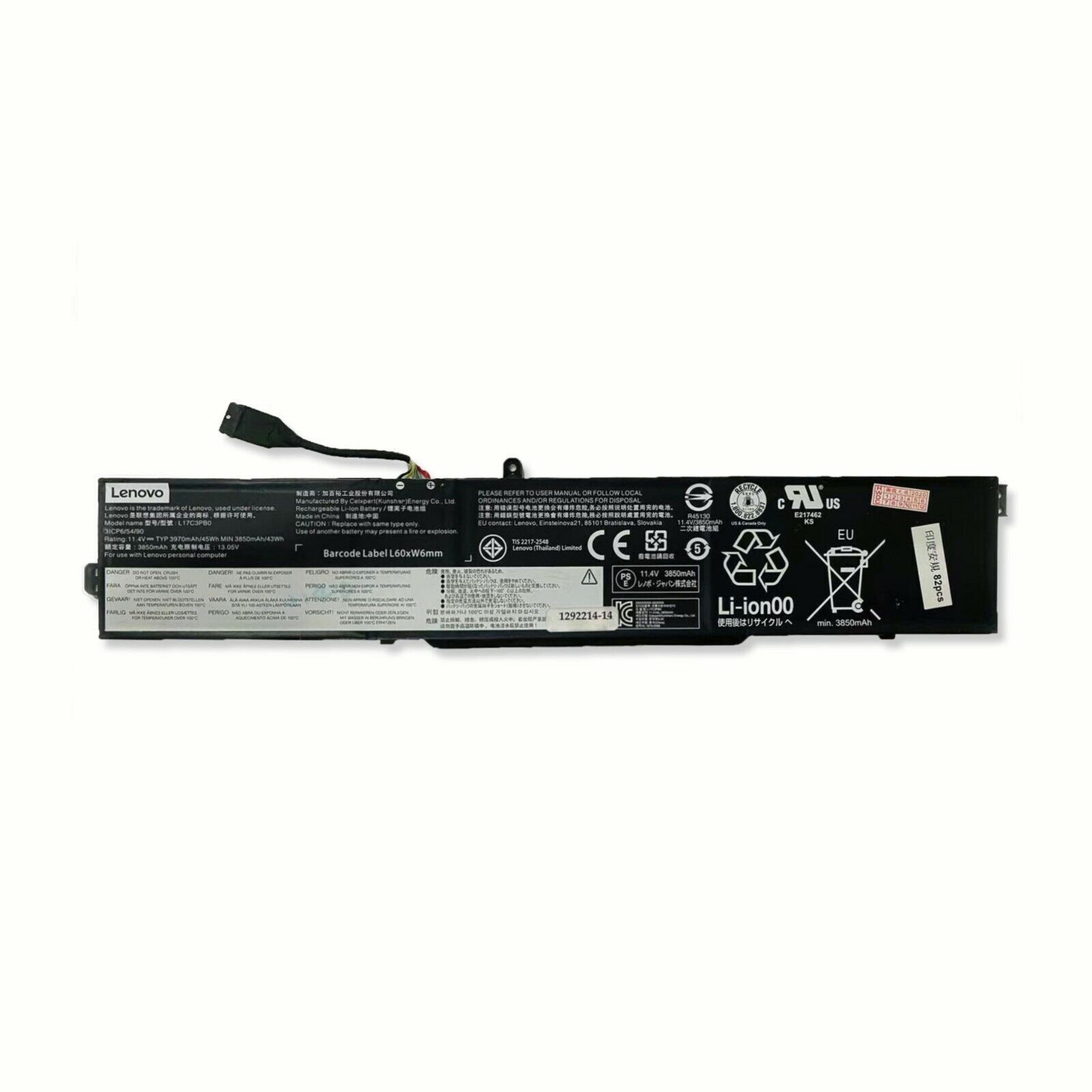 Genuine Battery L17L3PB0 L17D3PB0 L17M3PB0 Fr Lenovo IdeaPad 330-15ICH 330-17ICH