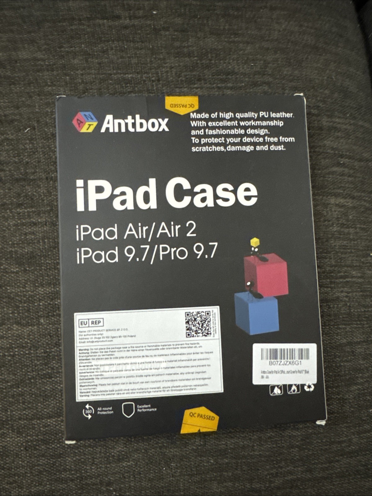 Antbox Case for iPad Pro 11 Inch (M4) 2024, Built-in Pencil Holder