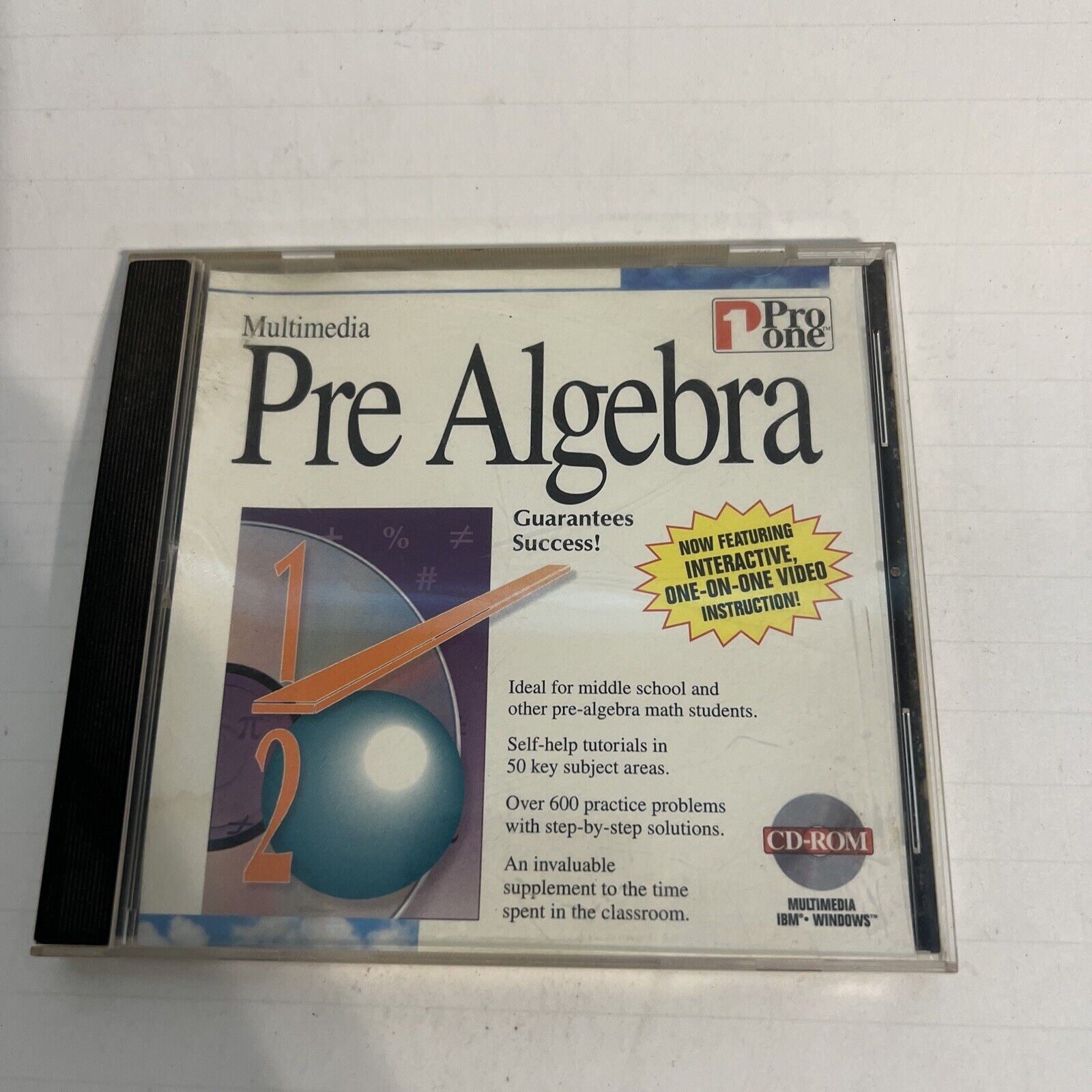 Pro One Multimedia Pre Algebra. CD32 Cd ROM