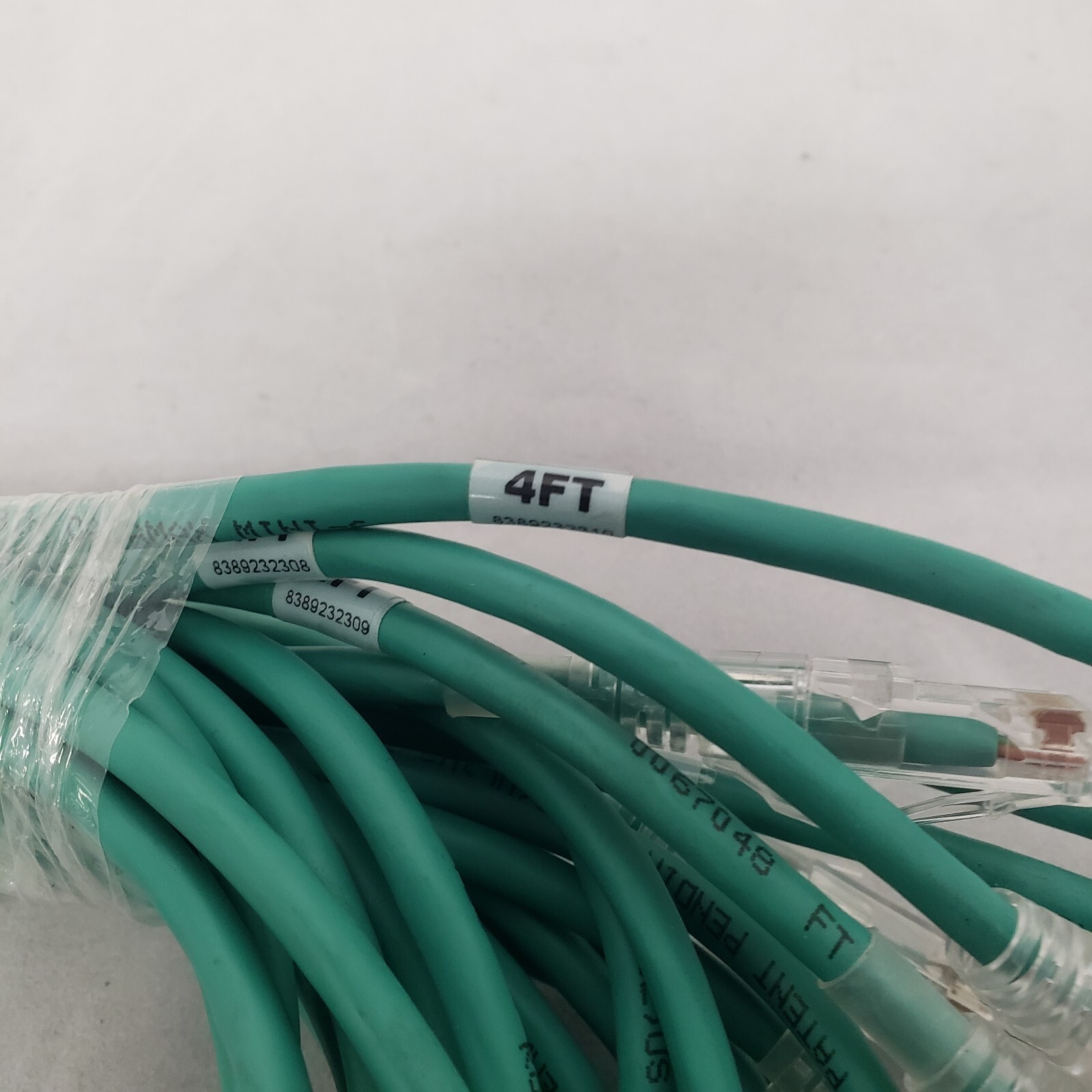 10 PACK CAT6a RJ45 4Ft Ethernet Network Patch Cable 10G Copper Wire LOT F/UTP