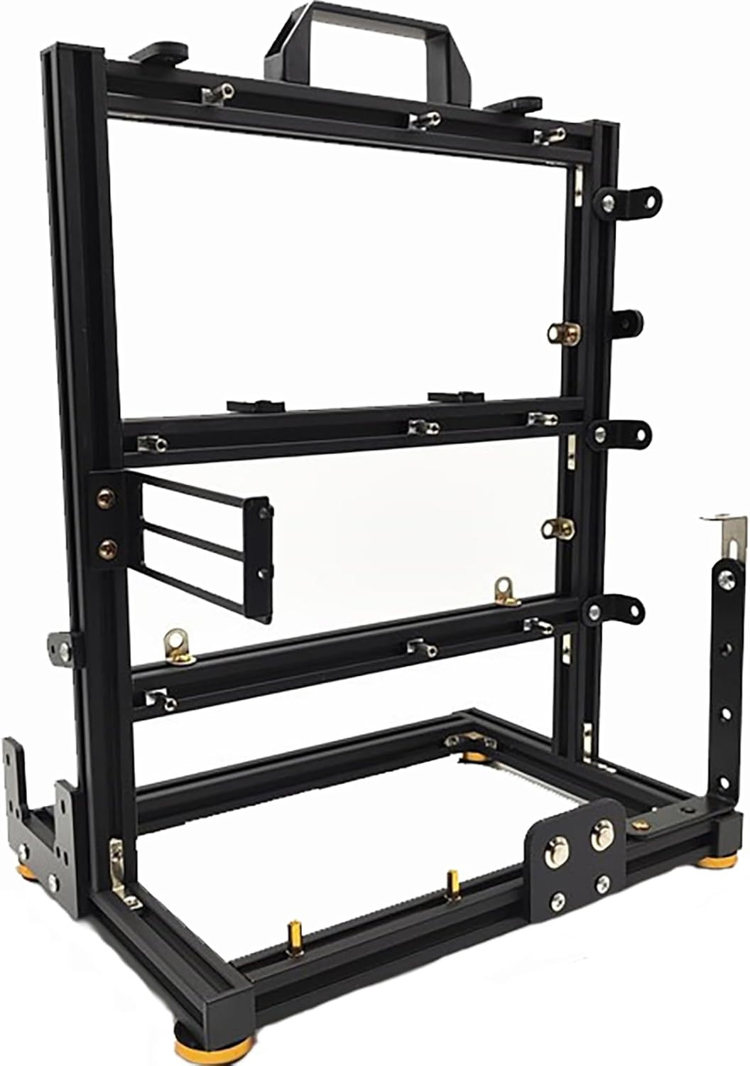 PC Test Bench Open Frame Air Computer Case Rack Bracket, Aluminum PC Creative As