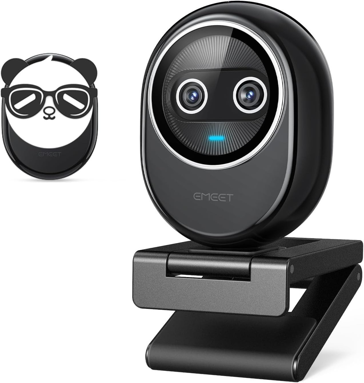Emeet Piko+ E3142 Dual-Camera AI-Powered 4K Webcam 1/2.55" Sony Sensor - Black