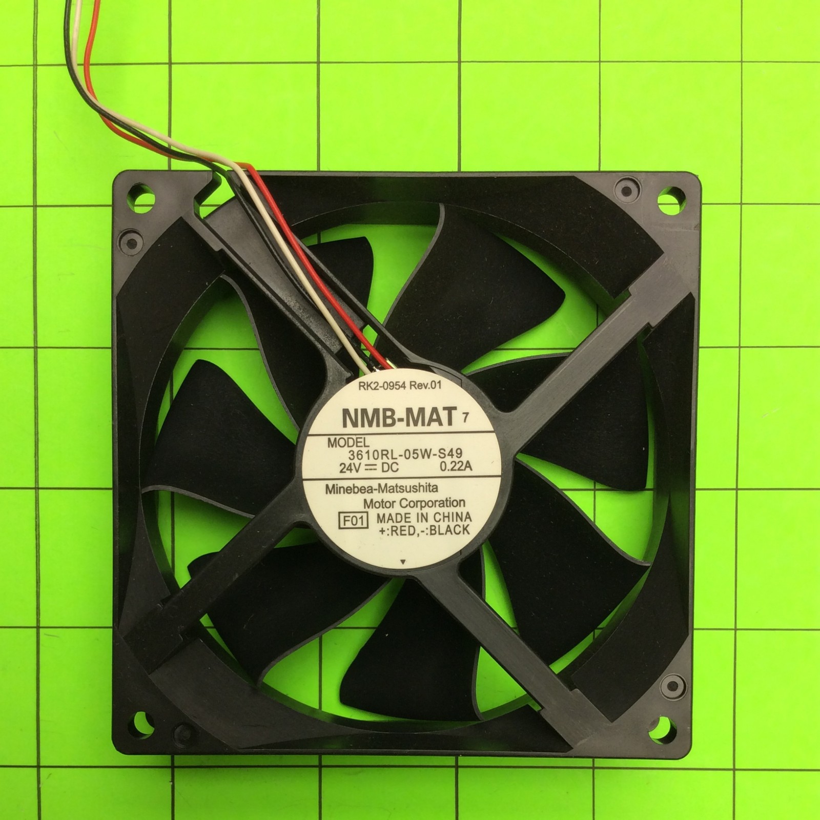 Laser Printer NMB-MAT RK2-0954 3610RL-05W-S49 Cooling Fan