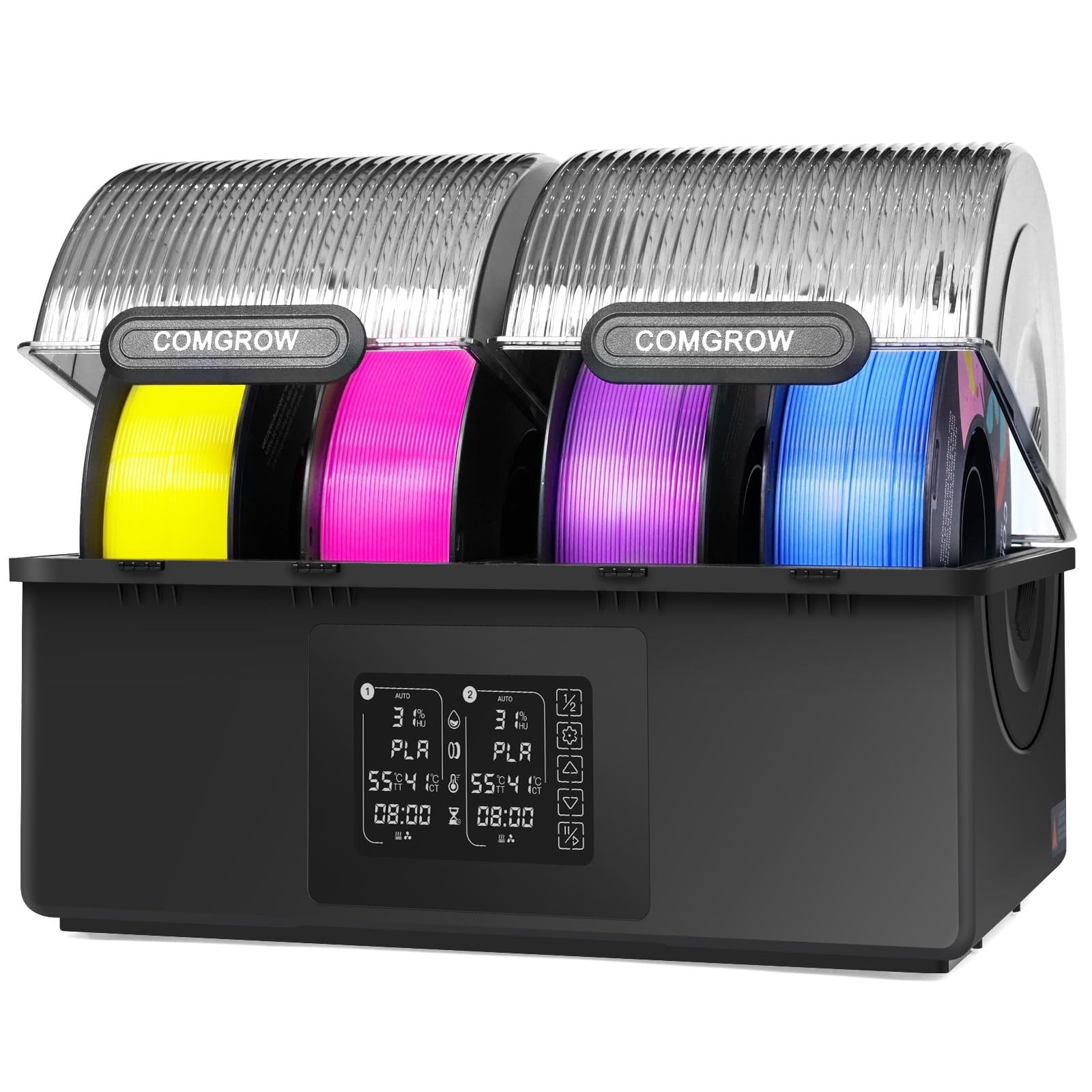 Comgrow Filament Dryer 4 Spools, SH03 Filament Storage Box, 200W PTC Heats Up...