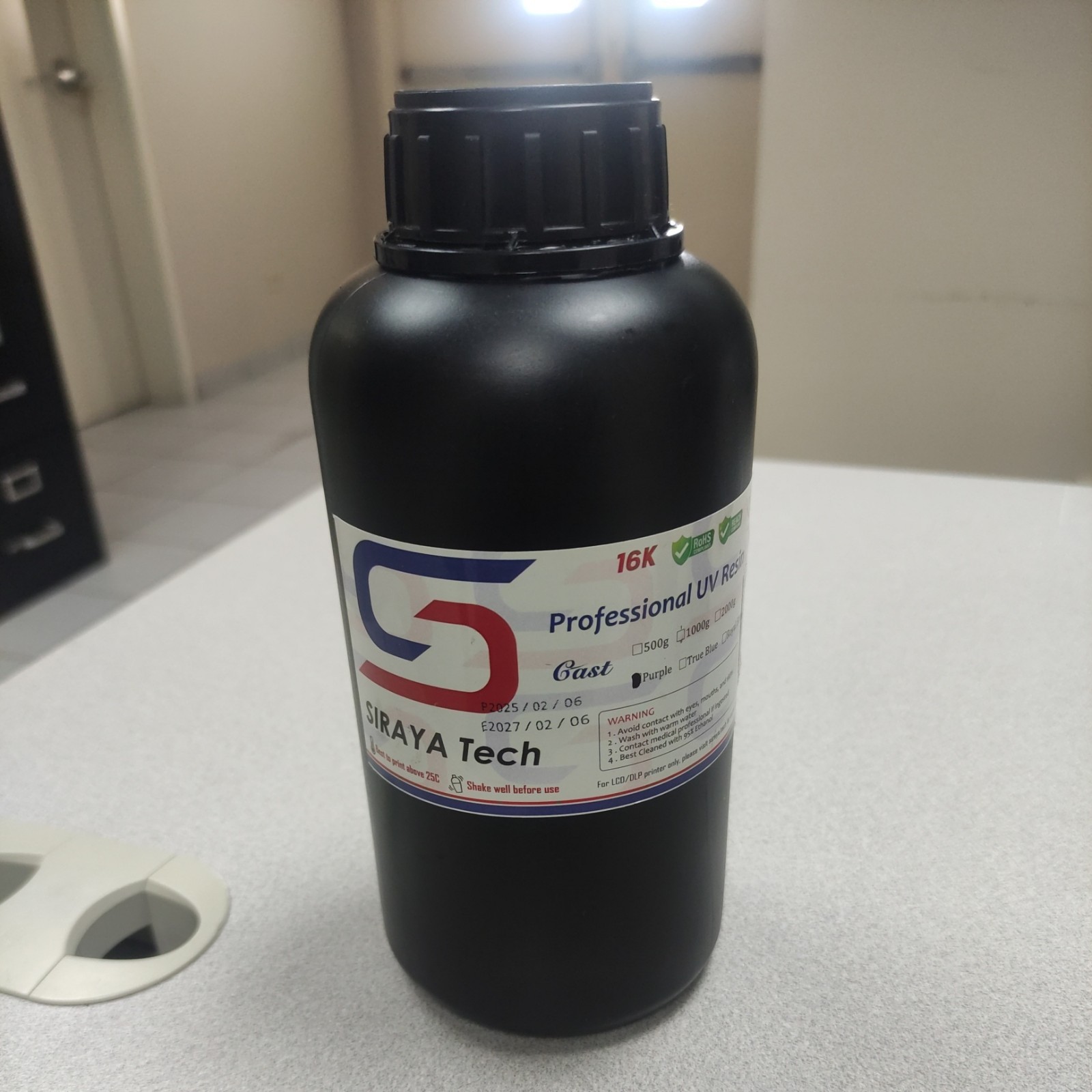 SIRAYA Tech Cast 3d Printer Professional UV Resin 16K Purple