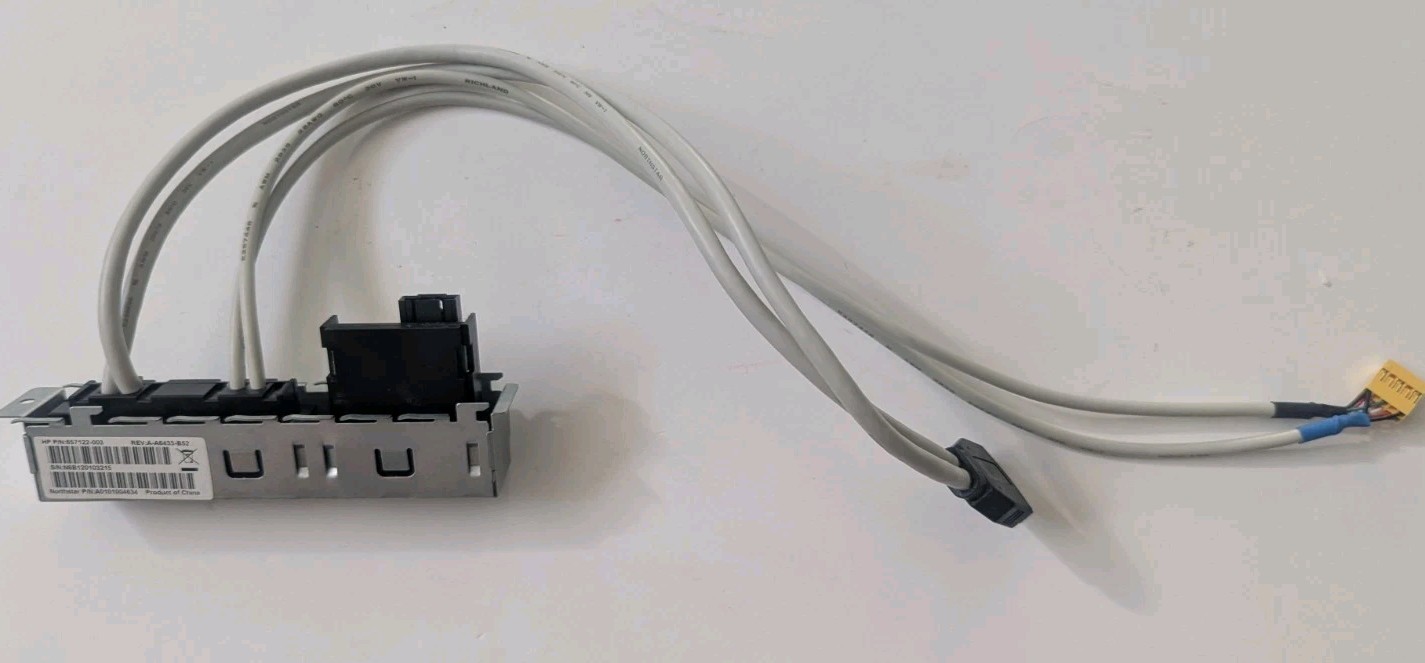 HP Pavilion Desktop Front USB Audio Panel 657122-003, A0101004634, Pre-Owned