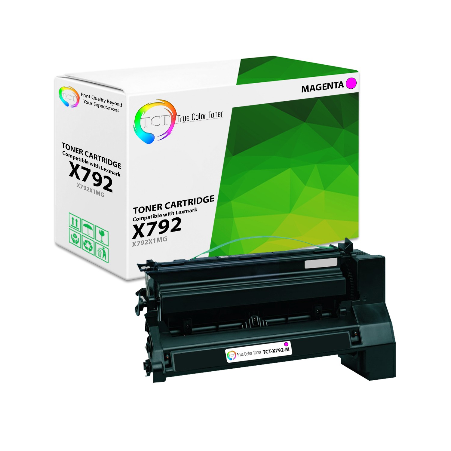 TCT Premium For Lexmark X792 X792X1MG Magenta HY Compatible Toner Cartridge