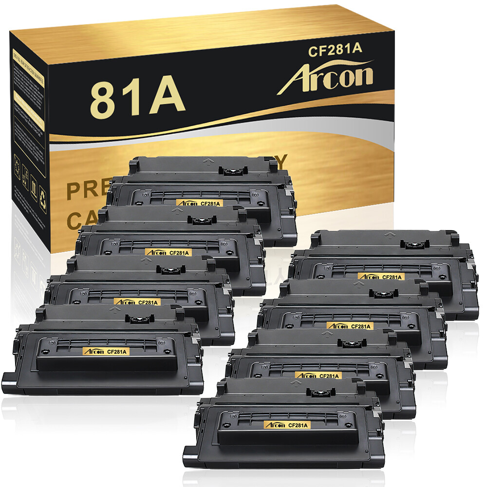 8PK CF281A Toner Cartridge for HP 81A LaserJet Enterprise M604 M604N M604DN M605