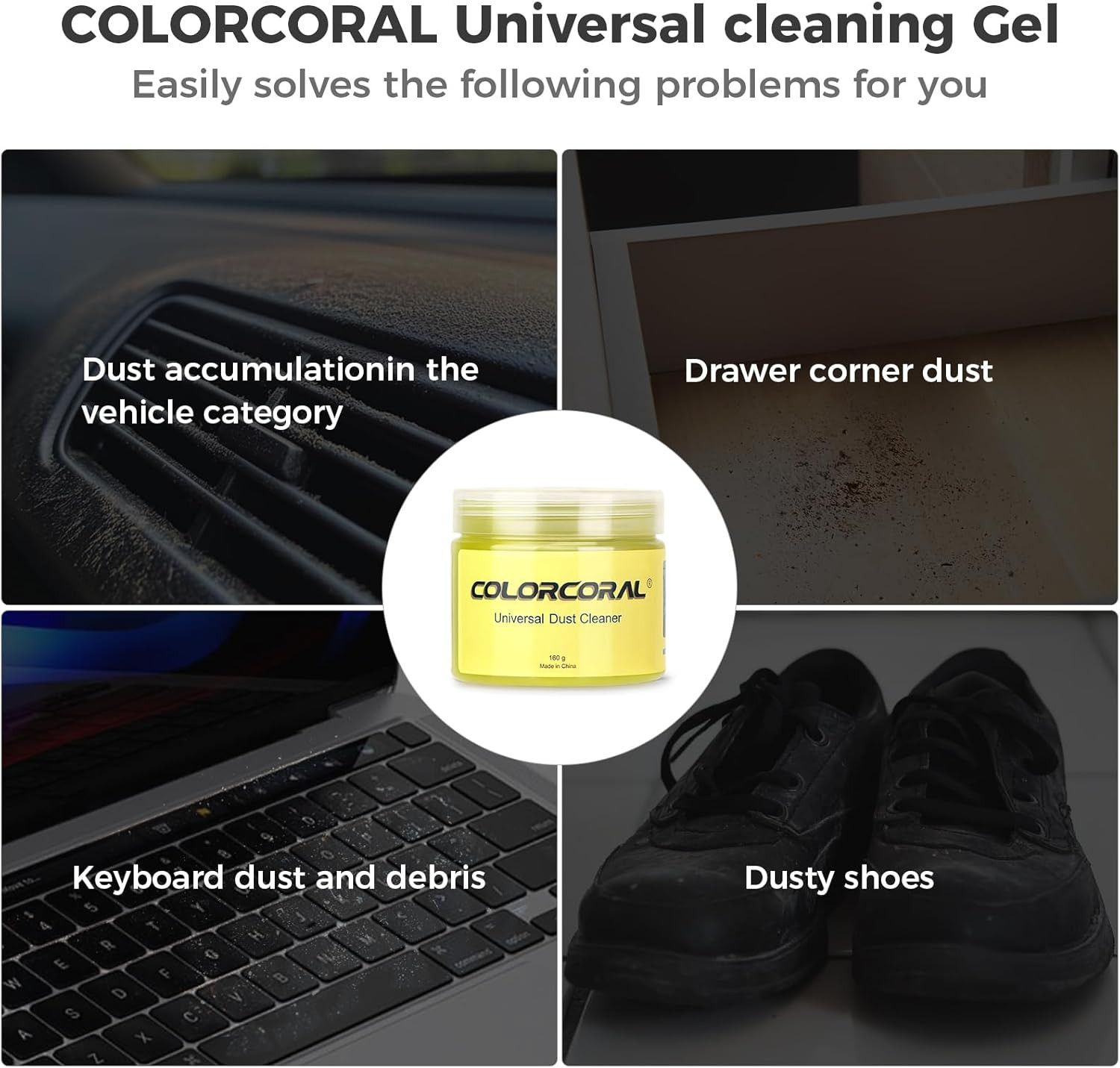 Cleaning Gel Universal Dust Cleaner for PC Keyboard Car Detailing Office Elec...