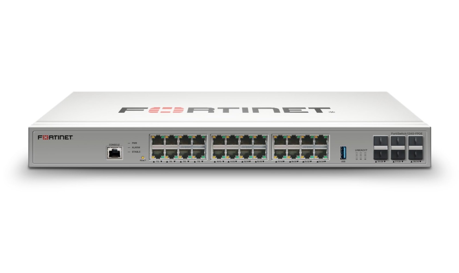 Fortinet FortiSwitch FS-124G-FPOE 24 port 2.5G Multi-Gig PoE Switch 6x 10G SFP+