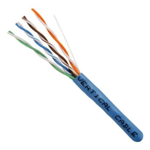 Vertical Cable 054-445BL Cat5e 350MHz 8 Conductor Cable, Blue / 1000ft