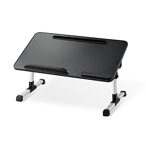 ELECOM Computer Desk Low Table Folding 5 Height Levels 4 Angle Levels Adjustable