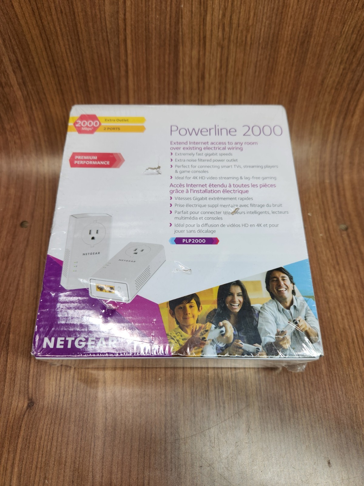 NETGEAR Powerline 2000 Ethernet Adapter Kit AV2 Gigabit Home Network Extender