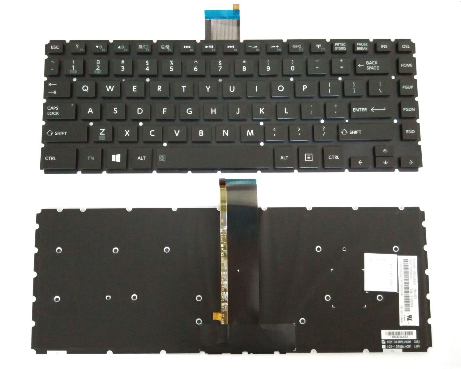 New Toshiba Satellite L40-B L40D-B L45-B L45D-B E45-B E45W-C Keyboard US backlit