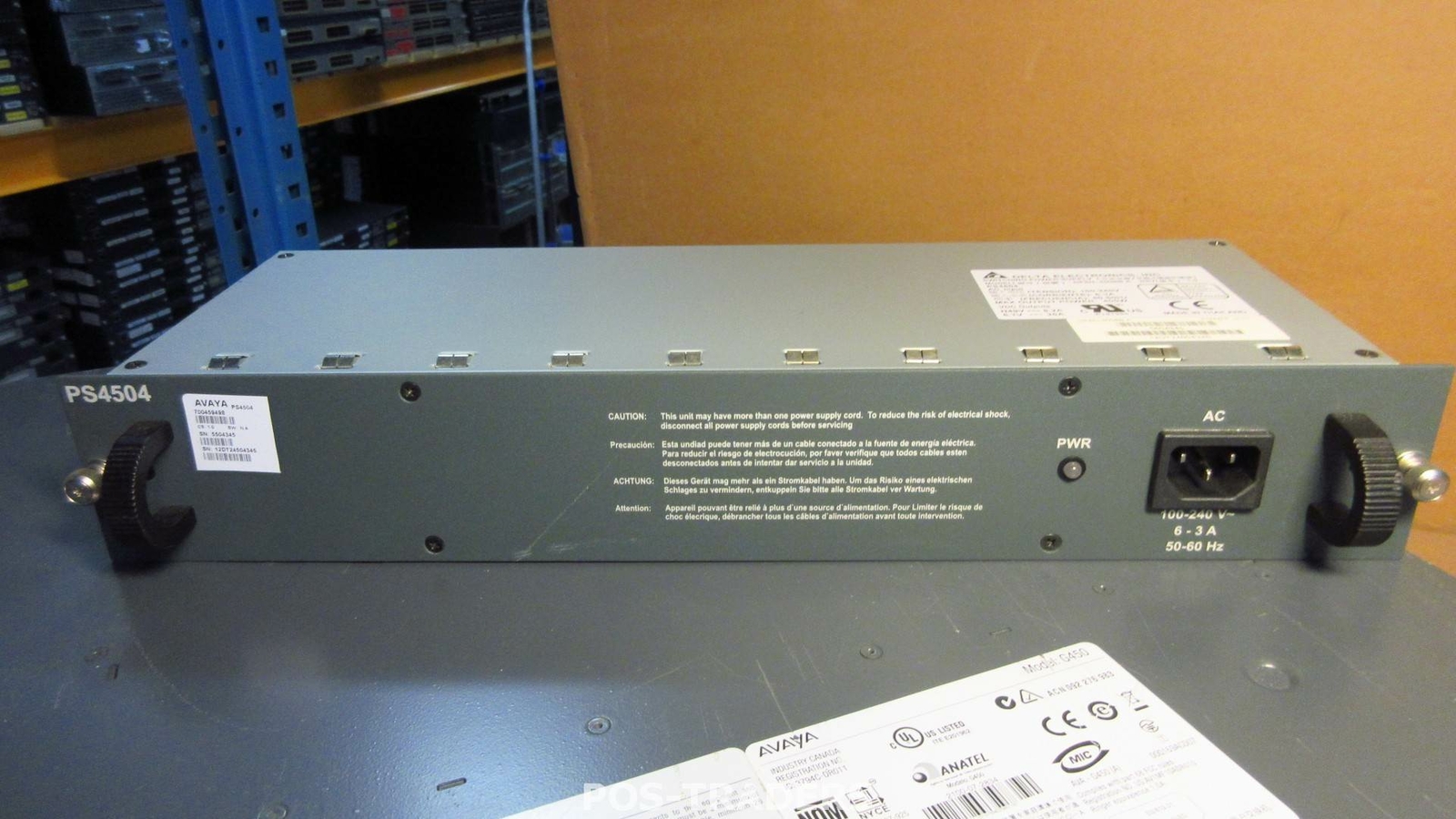 Avaya PS4504 G450 400W Power Supply Delta Electronics DPSN-400BB FROM G450