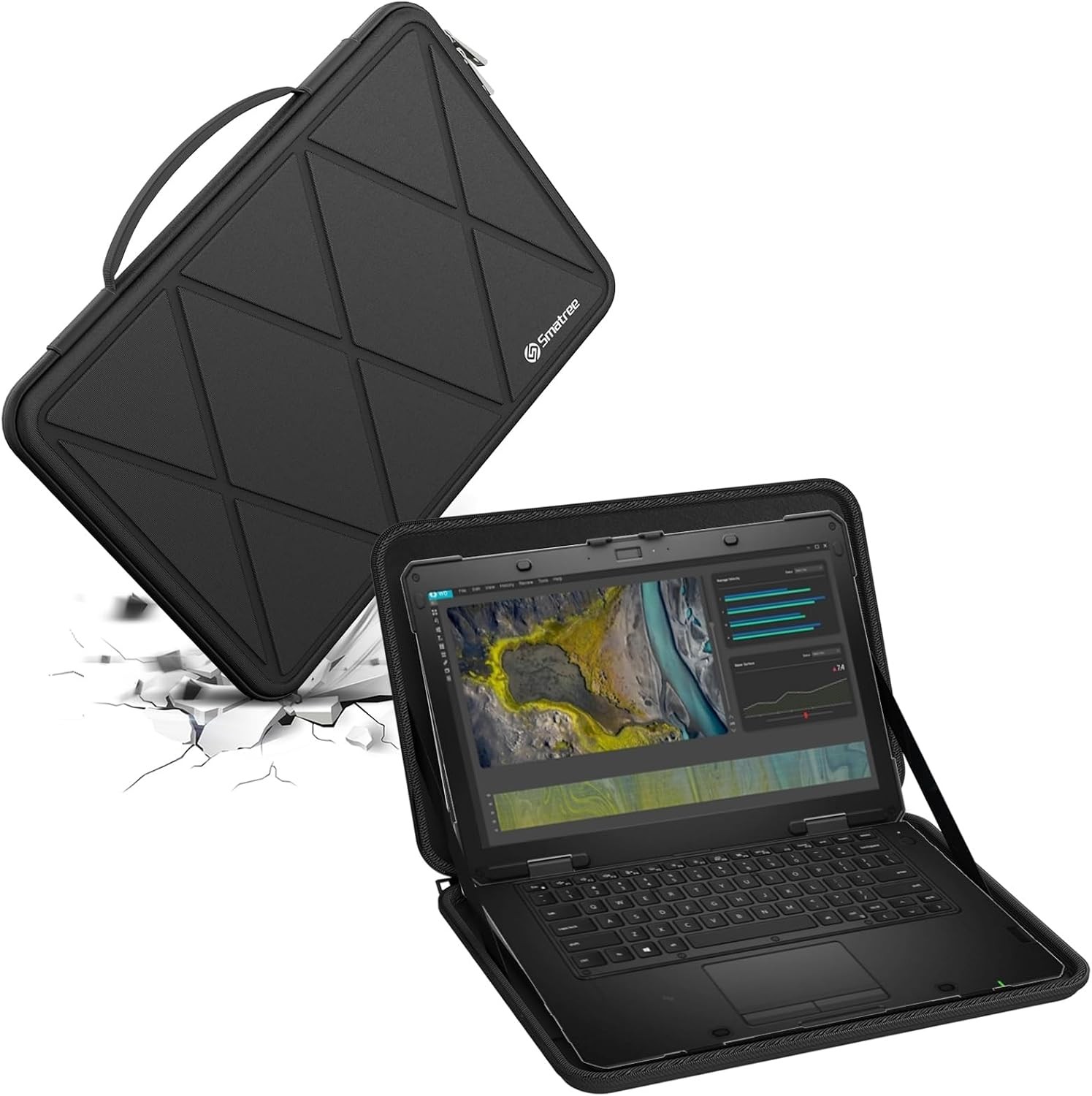 Sleeve for 14 inch Laptop - Hard Protective Case Compatible with HP and DELL