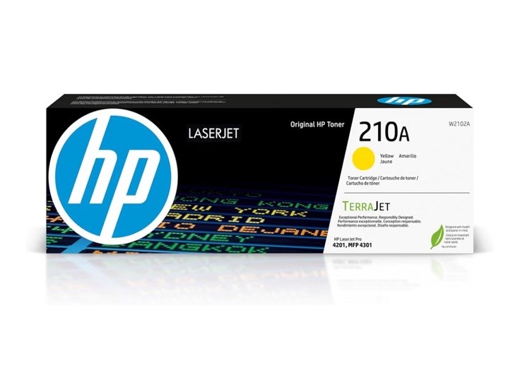 Genuine HP 210A Yellow LaserJet Toner Cartridge W2102A TerraJet Sealed 4201 4301