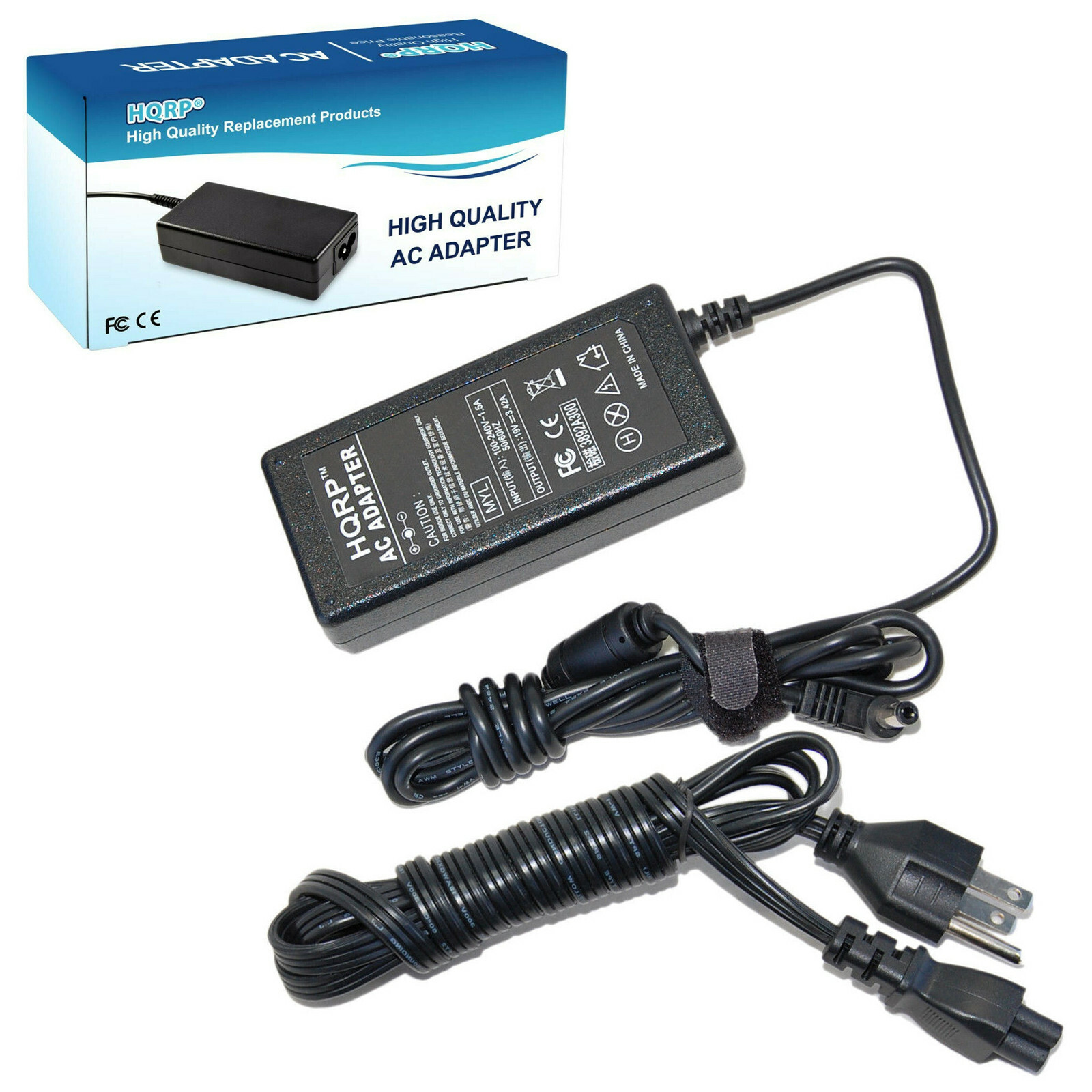 HQRP Adaptador de corriente para Intel NUC Kit D34010WYK / D54250WYK