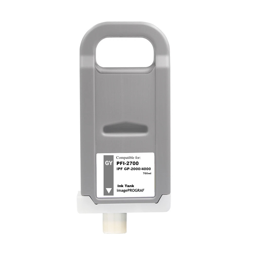 PFI-2700 Gray Ink Cartridge for Canon IPF GP-2000 GP-4000 PFI2700GY