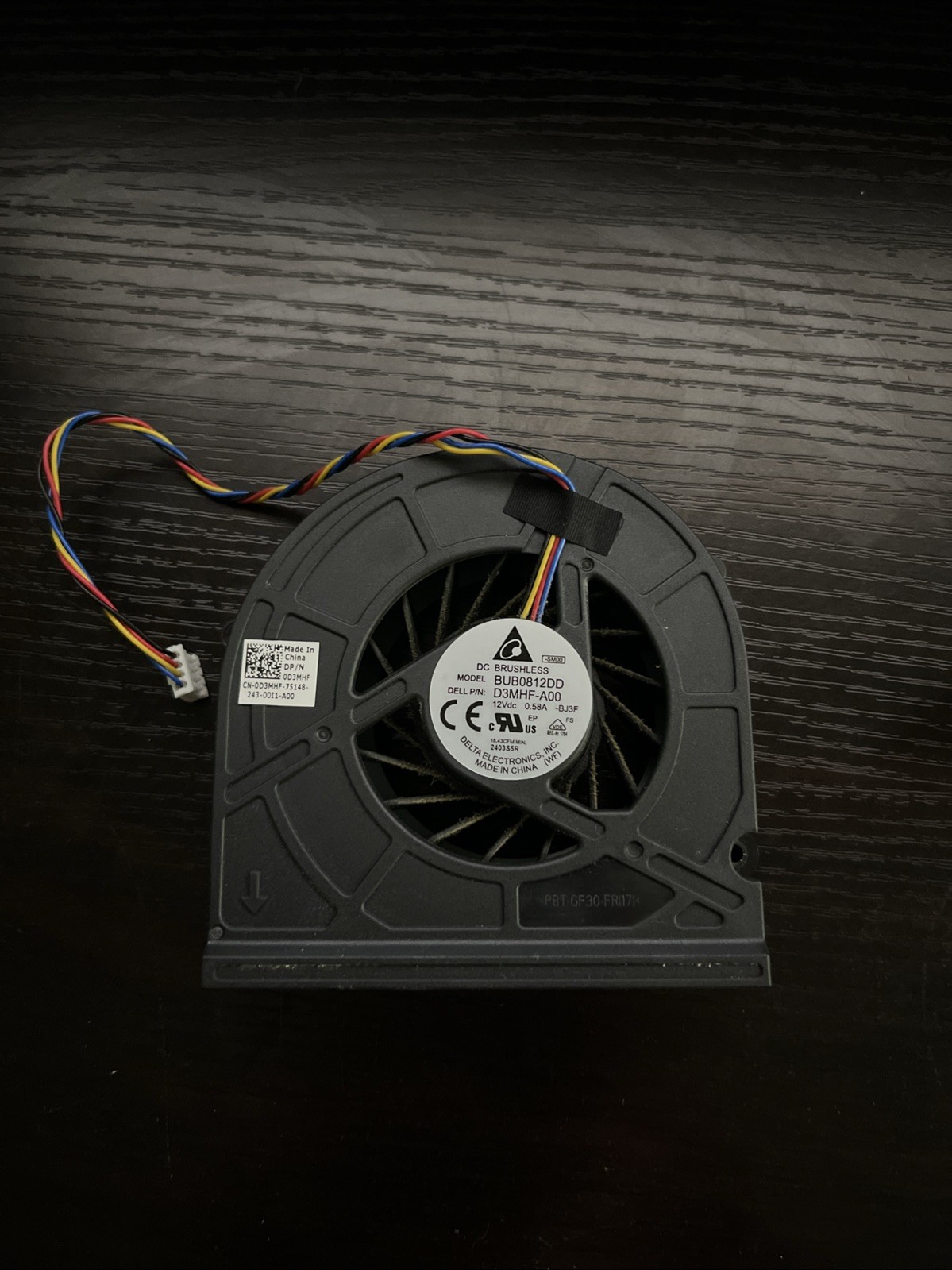 Delta Electronics BUB0812DD CPU Cooling Fan