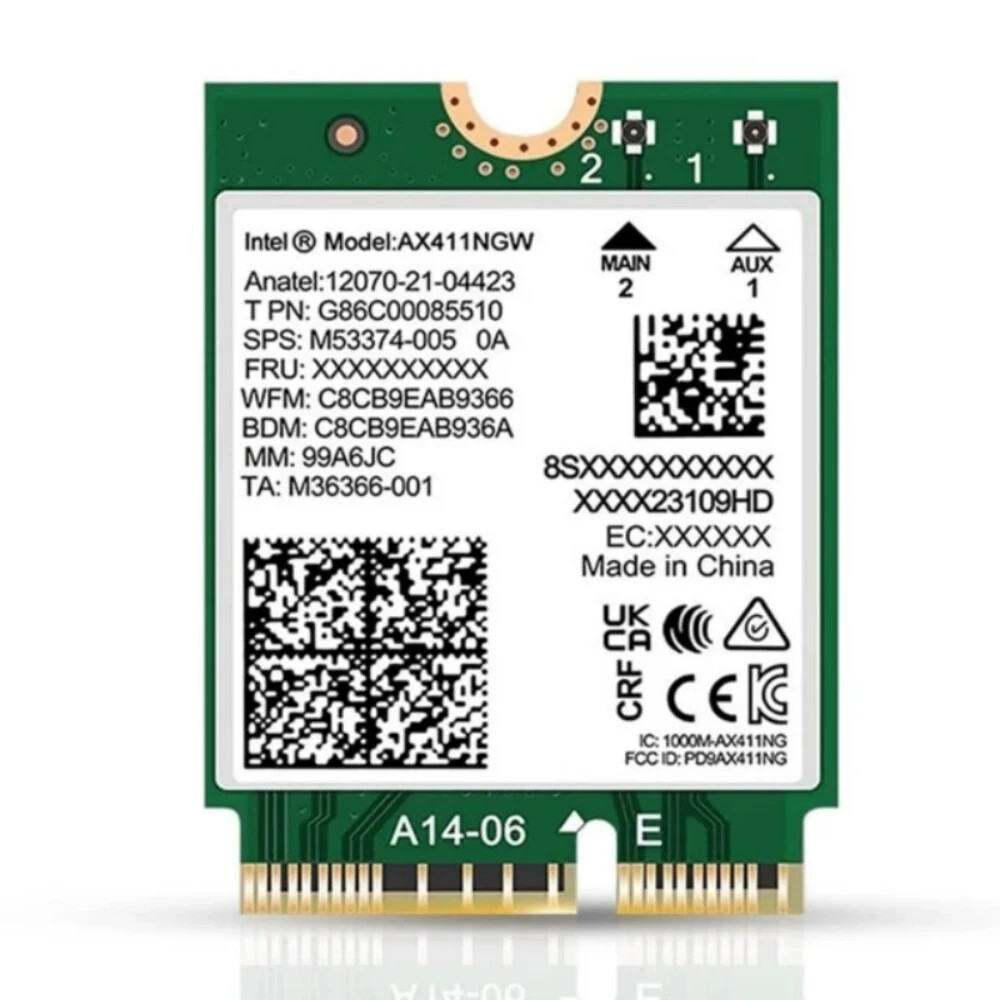 HP M53374-005 Intel AX411NGW vPro WiFi6e Wireless Card NGFF M.2 CNVio2 BT5.3 ...