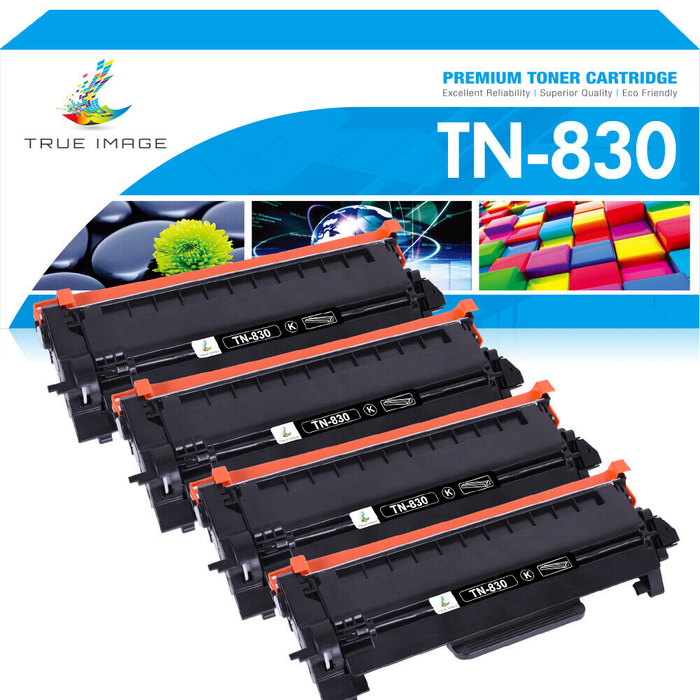 1-4PK TN830XL TN830 Toner Cartridge for Brother HL-L2480DW MFC-L2807DW L2900DW