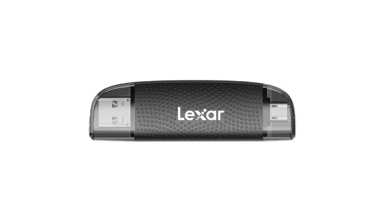 Lexar Dual-Slot USB-A/C Reader, 205MB/s Transfer Speed, Supports 256GB, Black