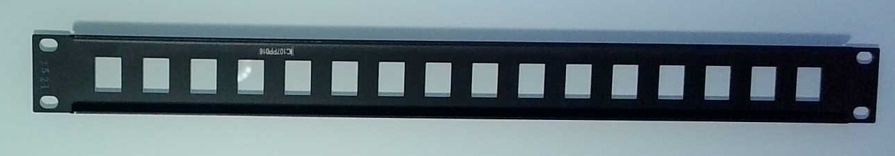 ICC 16 Port Blank Patch Panel Keystone 1 RMS Flush Mount Rack Mount IC107PP016