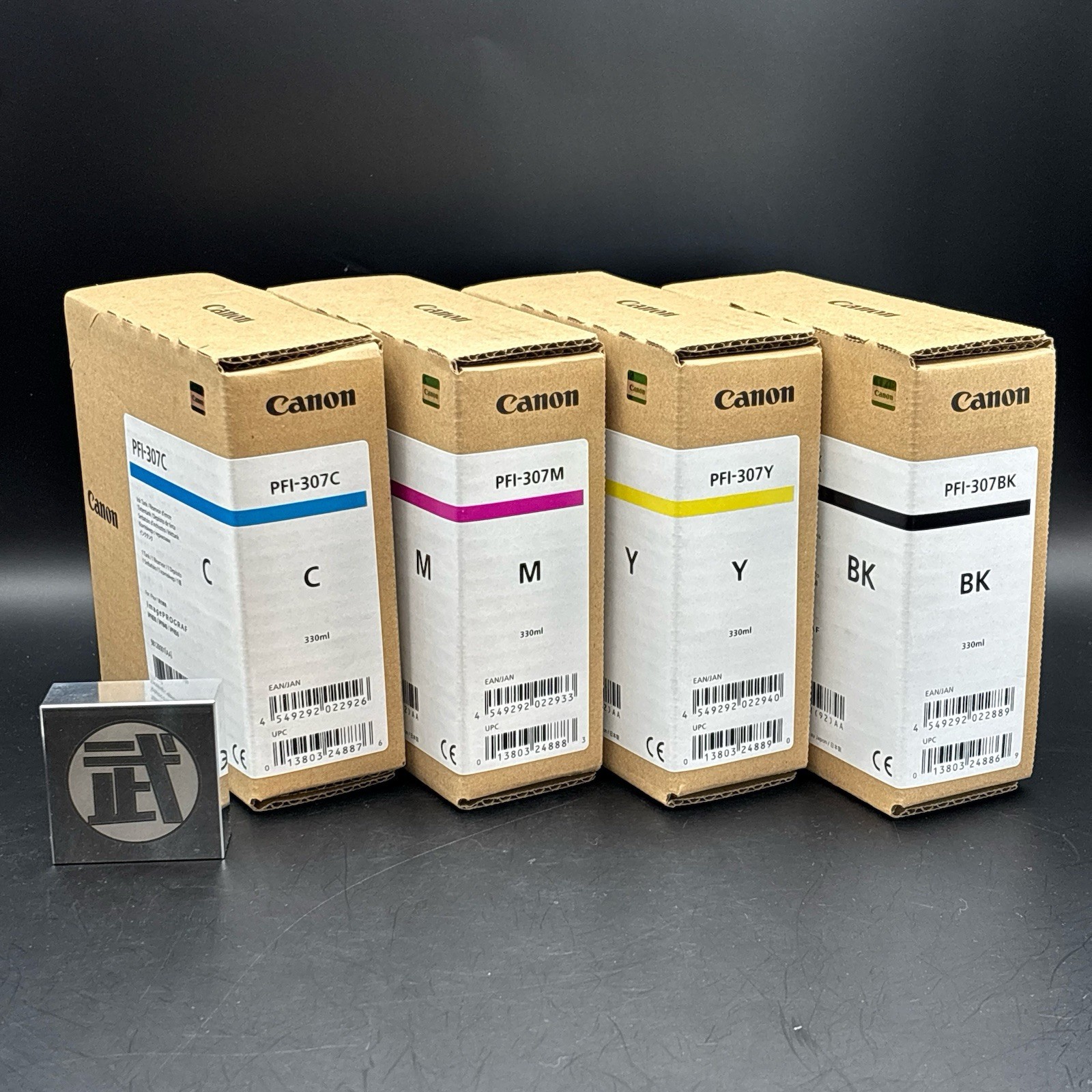 Canon PFI-307  C M Y BK Genuine Ink Tank Expired New Unopened 4-Color Set