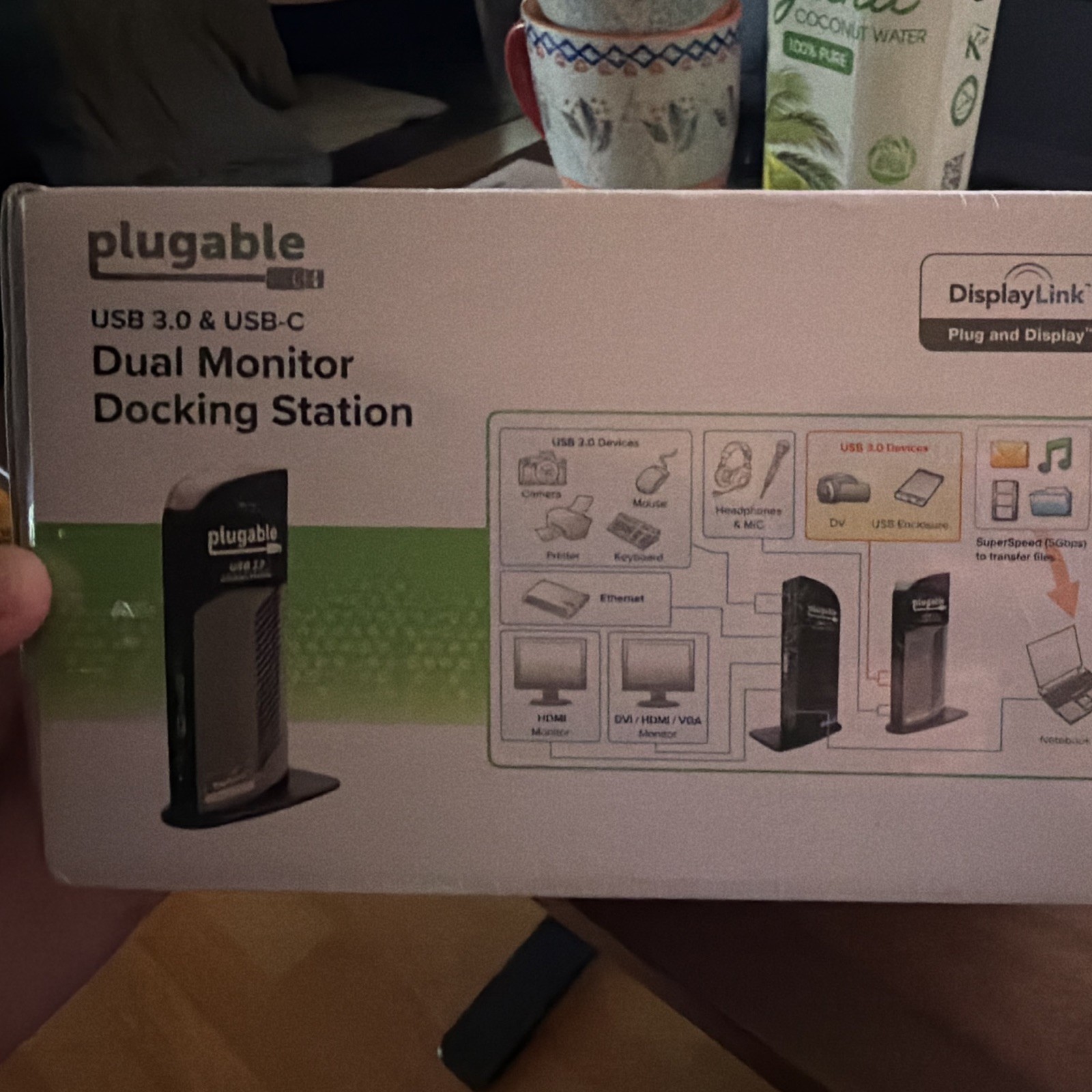 Plugable UD-3900 USB 3.0 Dual Monitor Docking Station DisplayLink