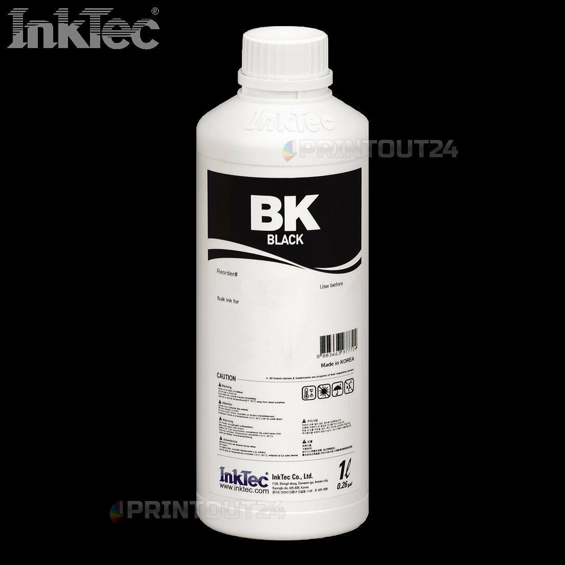 1l InkTec BK CISS Quick Fill in Ink Set for PGI-580 CLI581 BK Y M C XL XXL