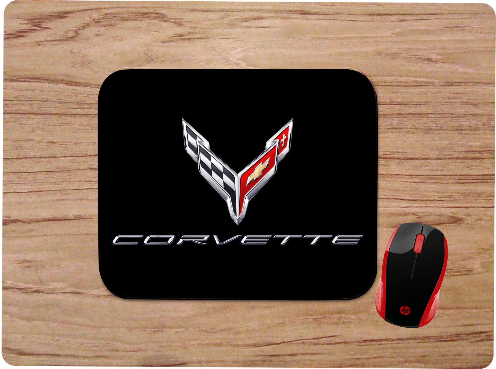 CHEVROLET CORVETTE C8 LOGO NON-SLIP NEOPRENE CUSTOM MOUSE PAD 
