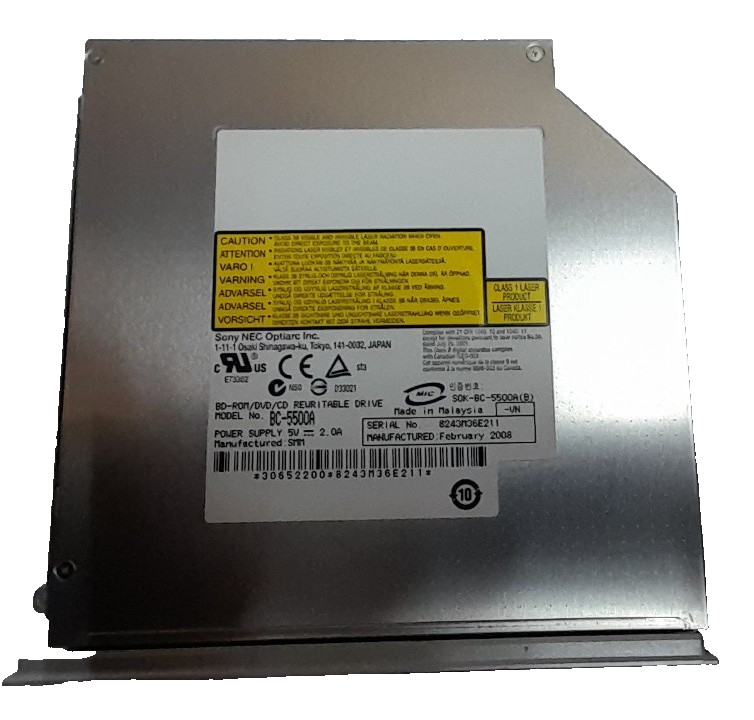 SONY BC-5500A***BLU-RAY DISC / CD / DVD*DRIVE NOTEBOOK IDE DRIVE***#NLW984