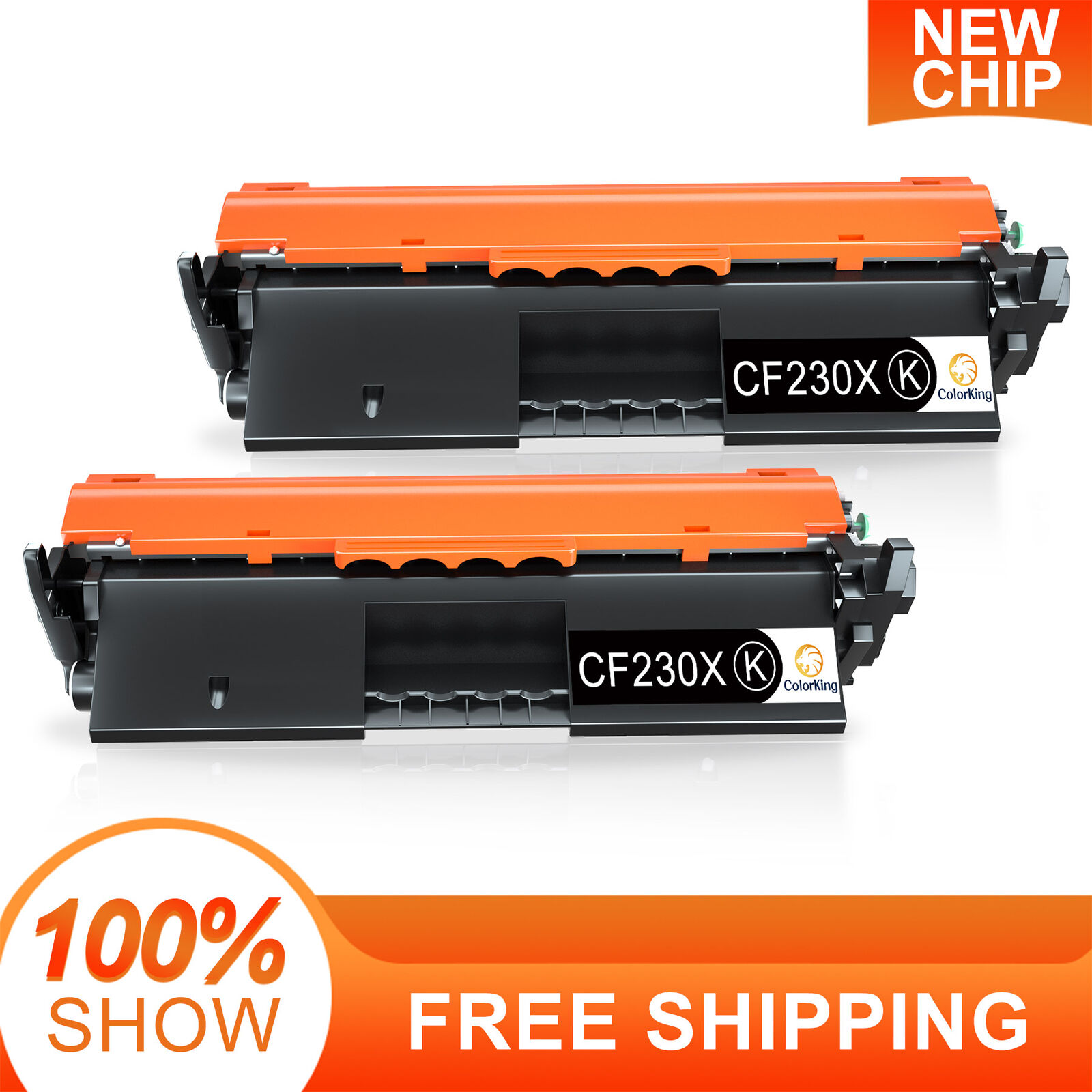 2PK CF230X Black Toner Cartridge compatible for HP LaserJet M203d M203dn M203dw