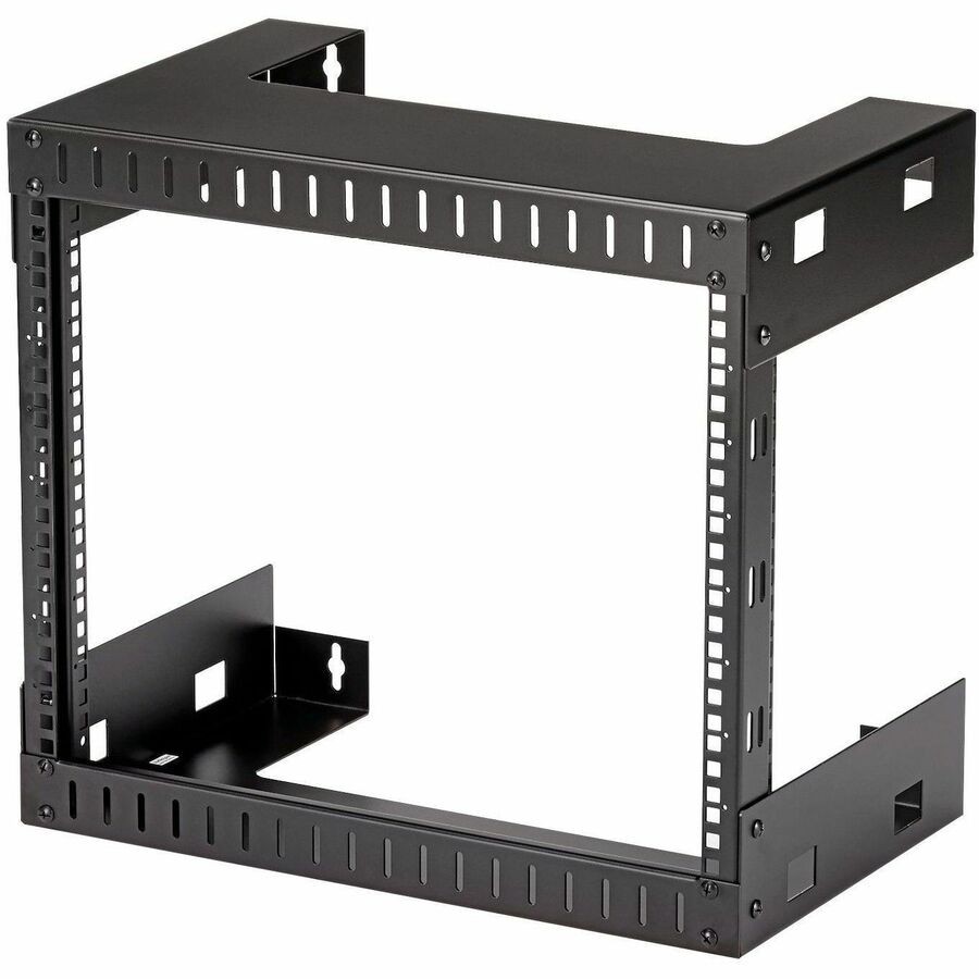 StarTech 8U Open Frame Wallmount Equipment Rack - 12in Deep - 177 lb - Black