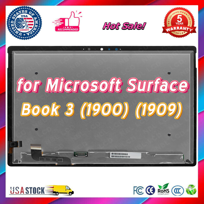 3000x2000 13.5" for Microsoft Surface Book 3 1909 LCD Touch Screen Display Panel
