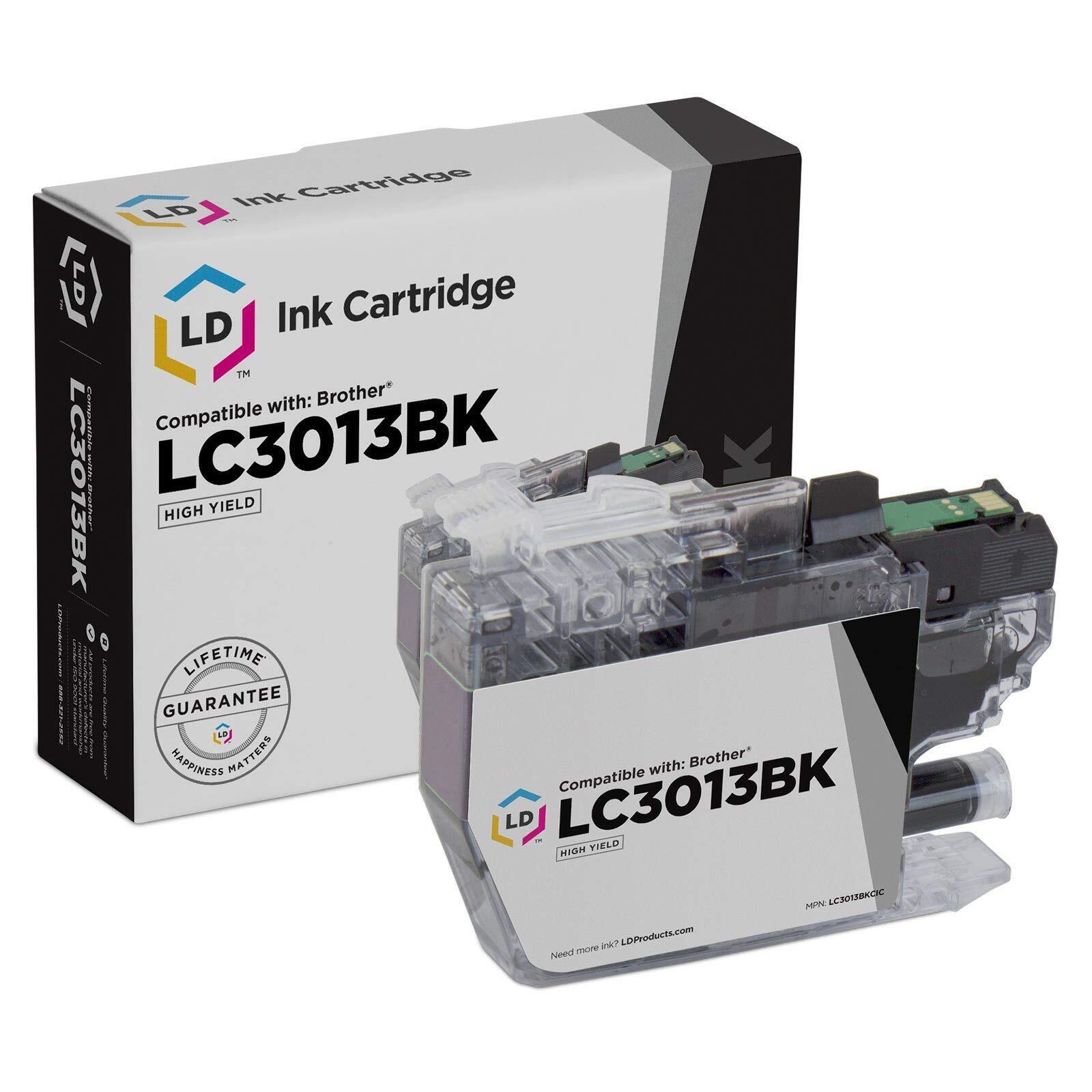 LD Compatible Replacement for Brother LC3013 / LC3013BK High Yield Black Ink